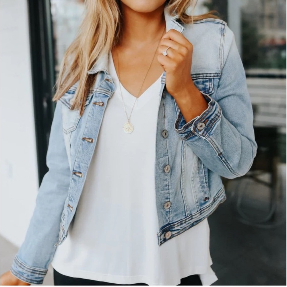 Magnolia boutique sweet south denim jacket